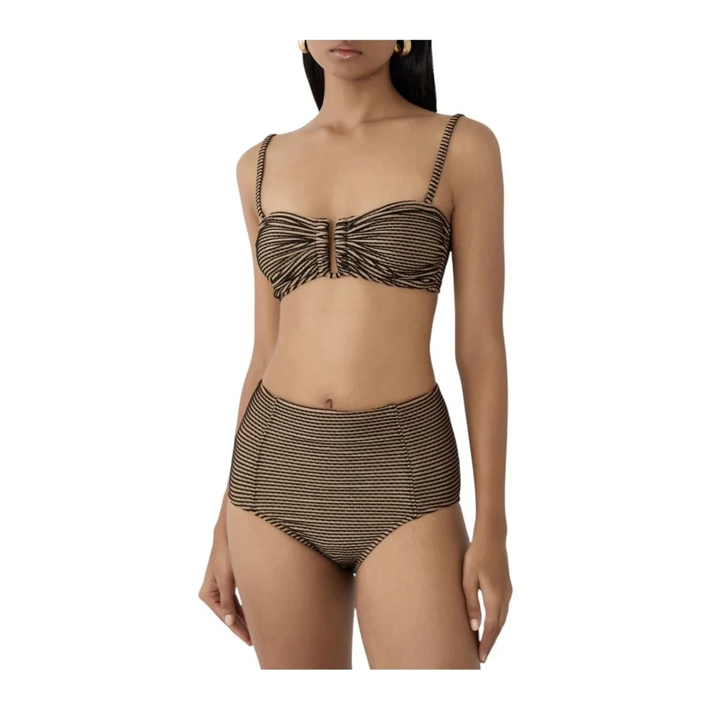 New ULLA Johnson Zahara Bikini Set Swimsuit Women's Large Beach MSRP $470